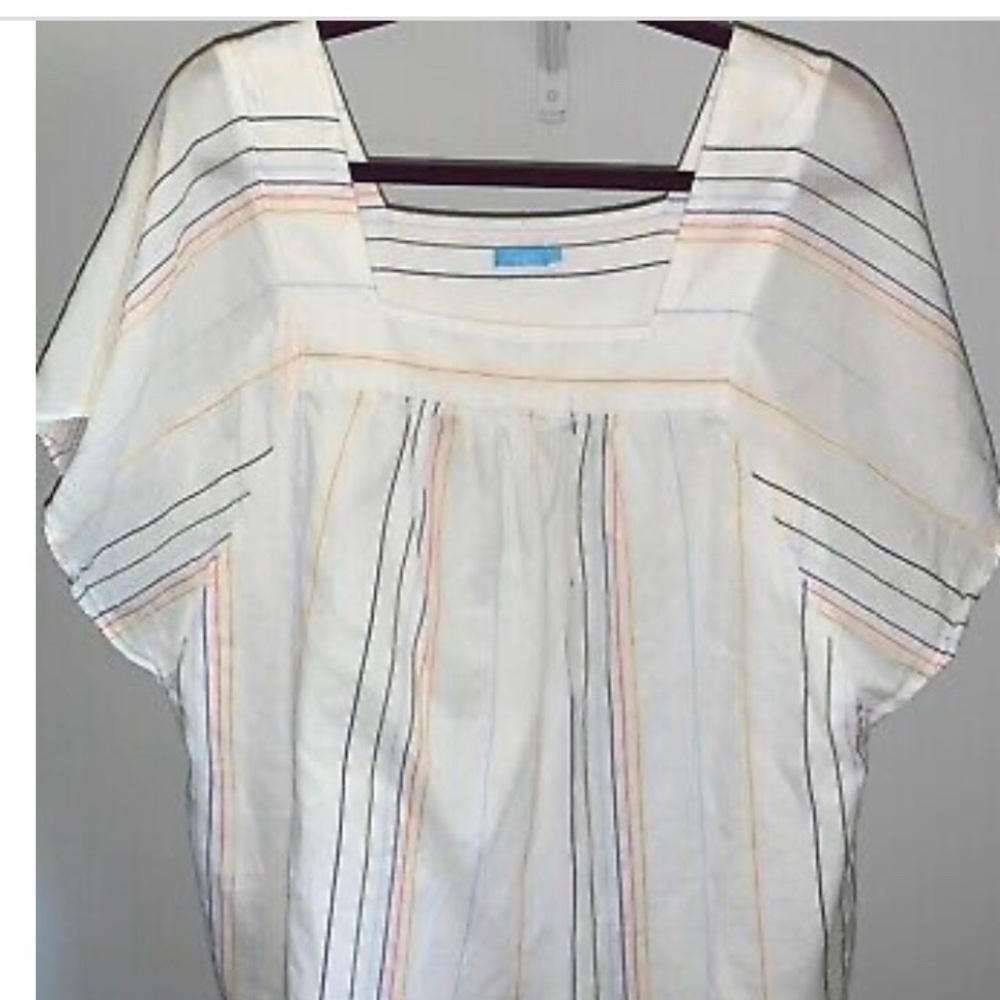 J. Mclaughlin White Cotton Top
